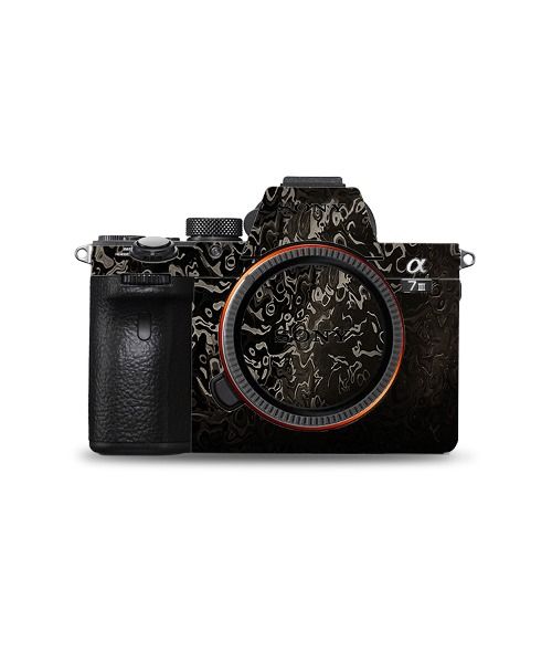 Black water ripple camera wrap